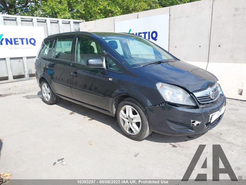 2013 VAUXHALL ZAFIRA EXCLUSIV NAV 1598cc PETROL MANUAL 5 Speed 5 DOOR MPV
