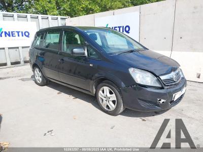 Image of 2013 VAUXHALL ZAFIRA EXCLUSIV NAV 1598cc PETROL MANUAL 5 Speed 5 DOOR MPV