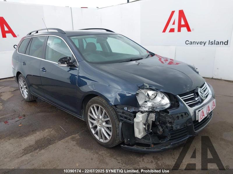 2009 VOLKSWAGEN GOLF SPORTLINE TDI DSG DPF 1968cc TURBO DIESEL SEMI AUTO 6 Speed 5 DOOR ESTATE