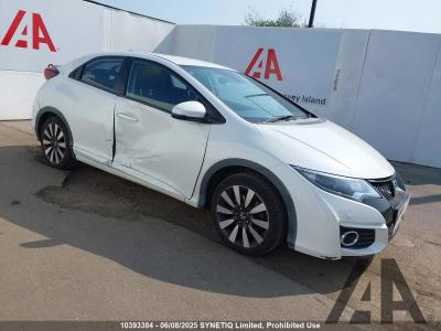 Image of 2016 HONDA CIVIC I-VTEC SE PLUS NAVI 1339cc PETROL MANUAL 6 Speed 5 DOOR HATCHBACK