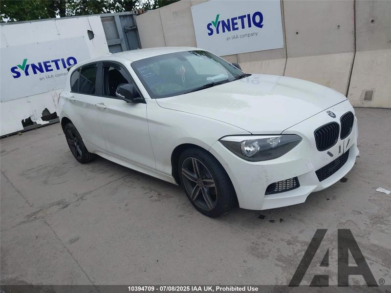 2012 BMW 1 SERIES 116D SPORT 1995cc TURBO DIESEL MANUAL 5 DOOR HATCHBACK