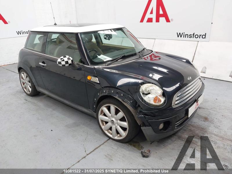 2006 MINI HATCH COOPER 1598cc PETROL MANUAL 6 Speed 3 DOOR HATCHBACK