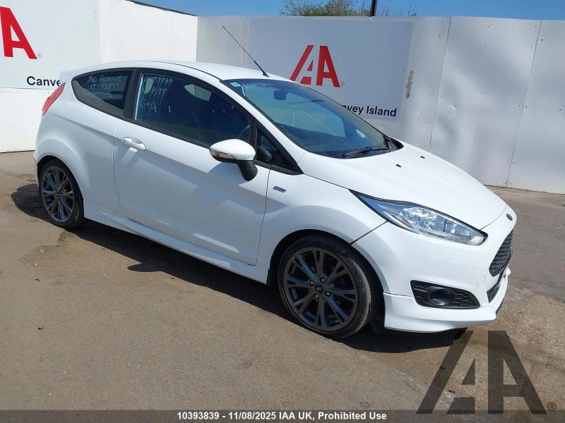 2017 FORD FIESTA ST-LINE 998cc TURBO PETROL MANUAL 5 Speed 3 DOOR HATCHBACK