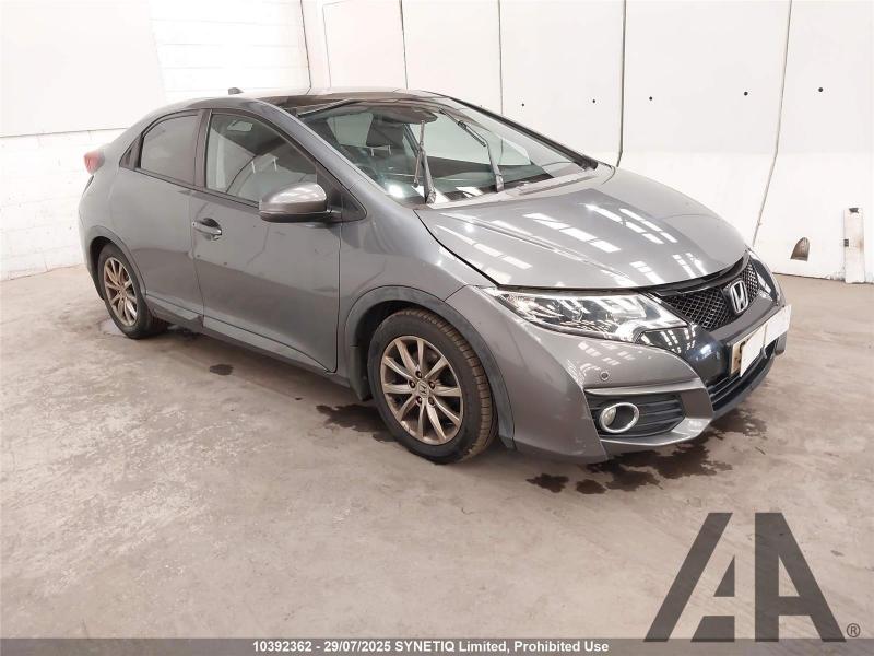 2015 HONDA CIVIC I-DTEC SR 1597cc TURBO DIESEL MANUAL 6 Speed 5 DOOR HATCHBACK