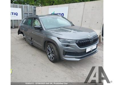 Image of 2023 SKODA KODIAQ SPORTLINE TSI DSG 1984cc TURBO PETROL SEMI AUTO 7 Speed 5 DOOR ESTATE
