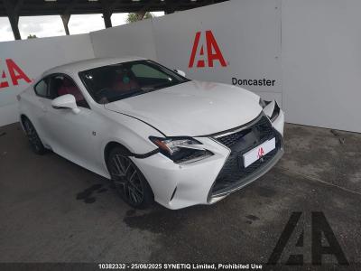 Image of 2016 LEXUS RC 300H F SPORT 2494cc PETROL/ELECTRIC CVT 1 Speed 2 DOOR COUPE