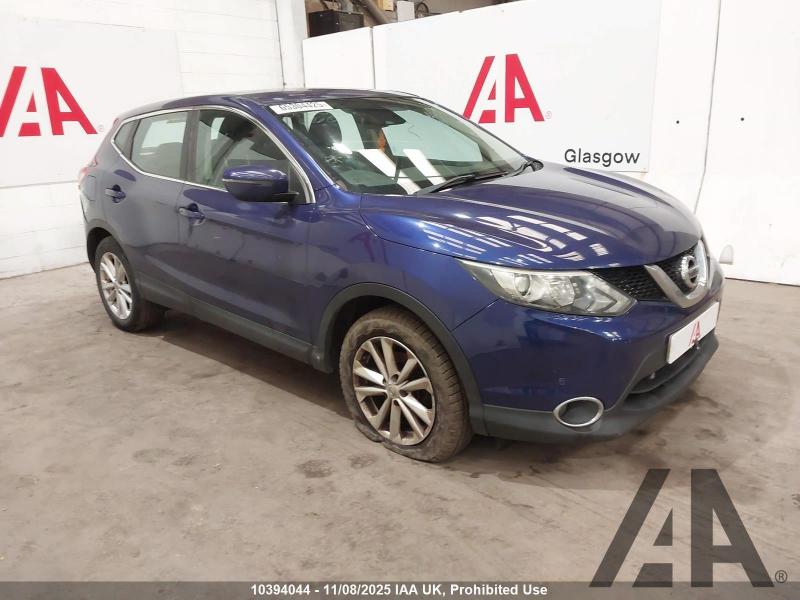 2014 NISSAN QASHQAI DCI ACENTA SMART VISION 1461cc TURBO DIESEL MANUAL 6 Speed 5 DOOR HATCHBACK