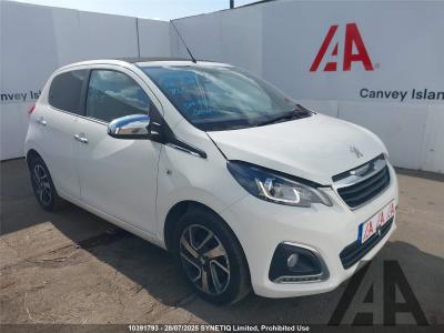 Image of 2016 PEUGEOT 108URE TOP 998cc PETROL SEMI AUTO 5 Speed 5 DOOR HATCHBACK