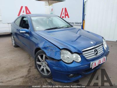 Image of 2006 MERCEDES C-CLASS C180 KOMPRESSOR SE SPORTS 1796cc SUPER PETROL AUTOMATIC 3 DOOR COUPE