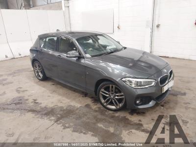 Image of 2019 BMW 1 SERIES 118D M SPORT 1995cc TURBO DIESEL MANUAL 5 DOOR HATCHBACK