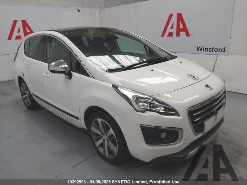 2016 PEUGEOT 3008 BLUE HDI S/SURE 1560cc TURBO DIESEL AUTOMATIC 6 Speed 5 DOOR HATCHBACK
