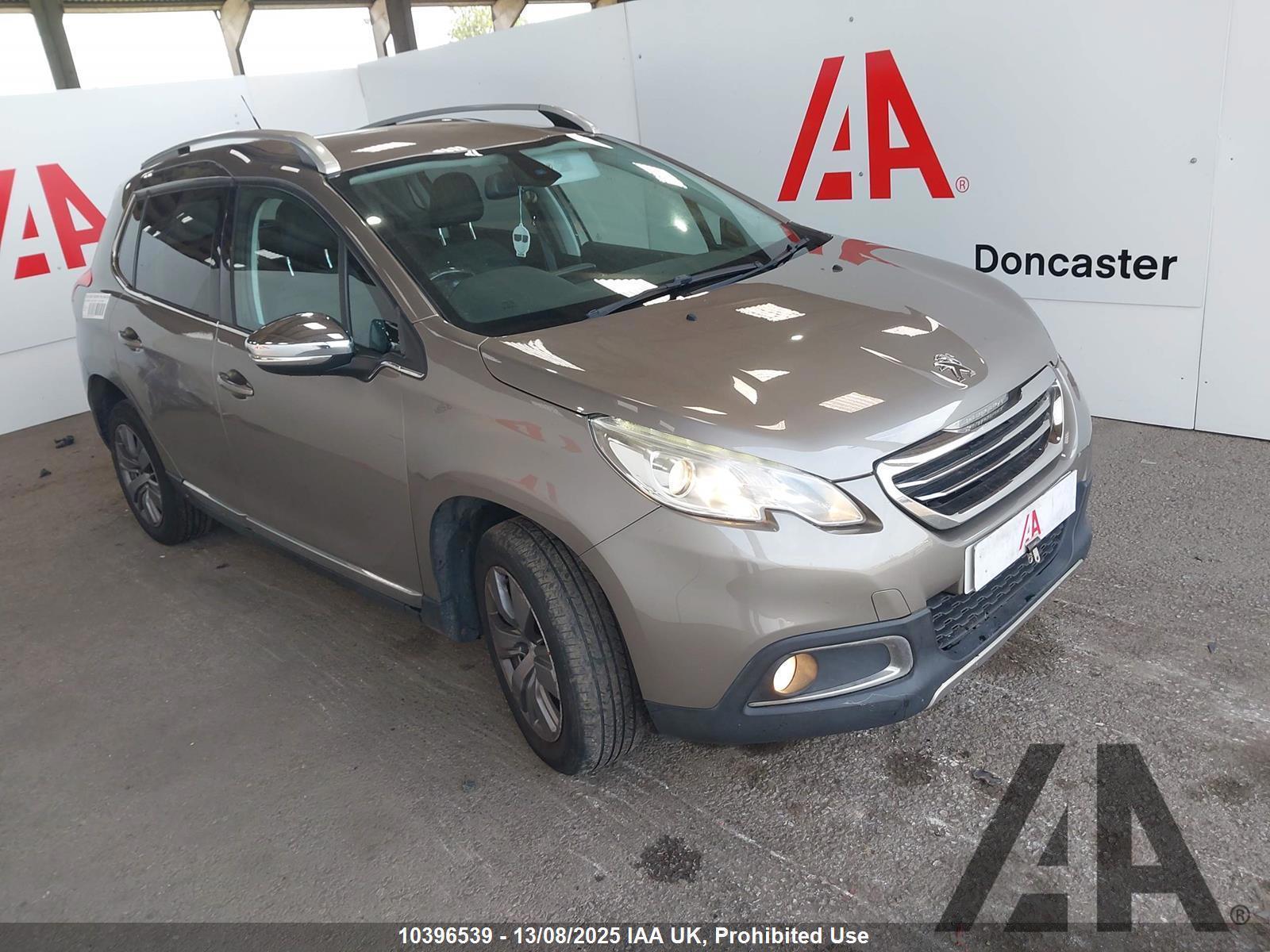 2014 PEUGEOT 2008 E-HDIURE 1560cc TURBO DIESEL MANUAL 5 Speed 5 DOOR HATCHBACK