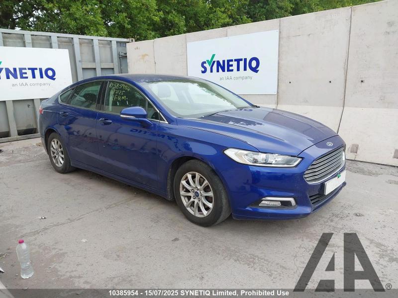 2016 FORD MONDEO ZETEC ECONETIC TDCI 1997cc TURBO DIESEL MANUAL 6 Speed 5 DOOR HATCHBACK