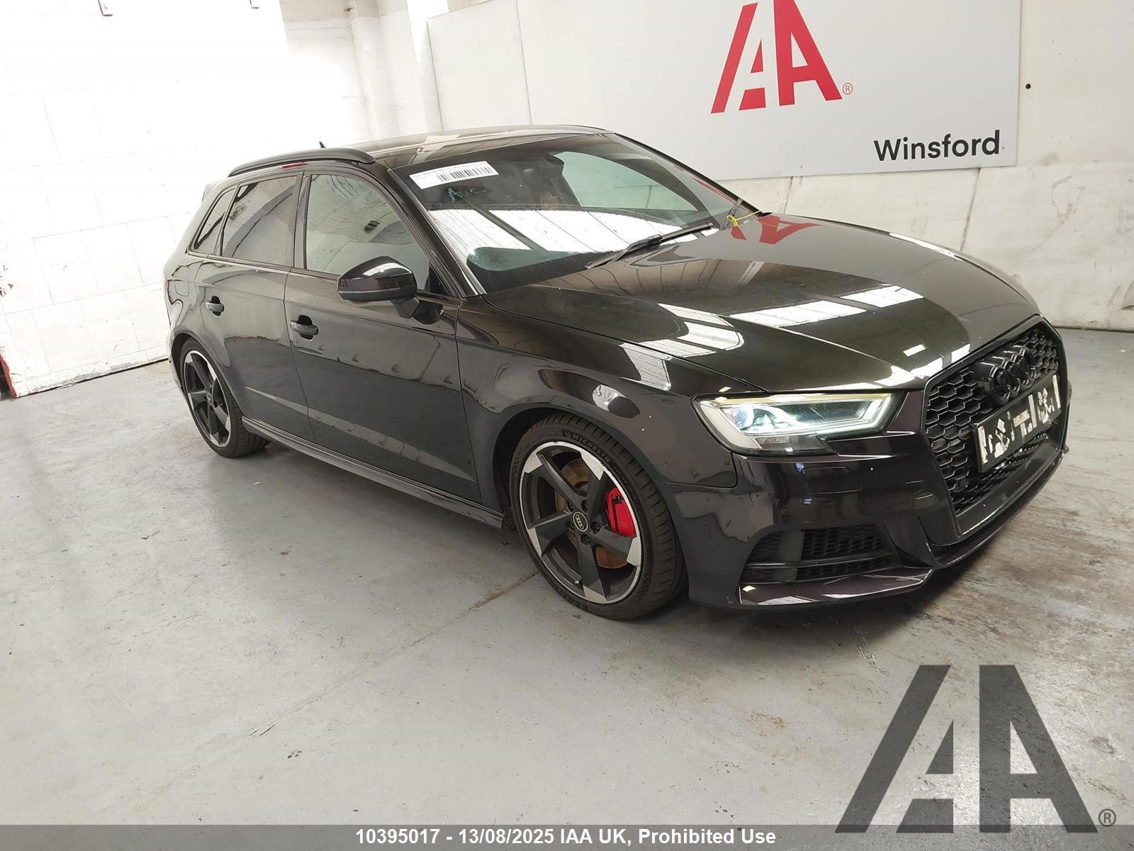 2017 AUDI A3 S3 SPORTBACK TFSI QUATTRO BLAC 1984cc TURBO PETROL SEMI AUTO 7 Speed 5 DOOR HATCHBACK