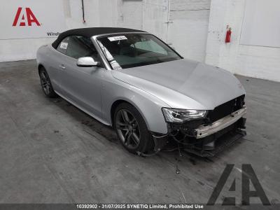 Image of 2016 AUDI A5 TDI S LINE 1968cc TURBO DIESEL CVT 8 Speed 2 DOOR CONVERTIBLE