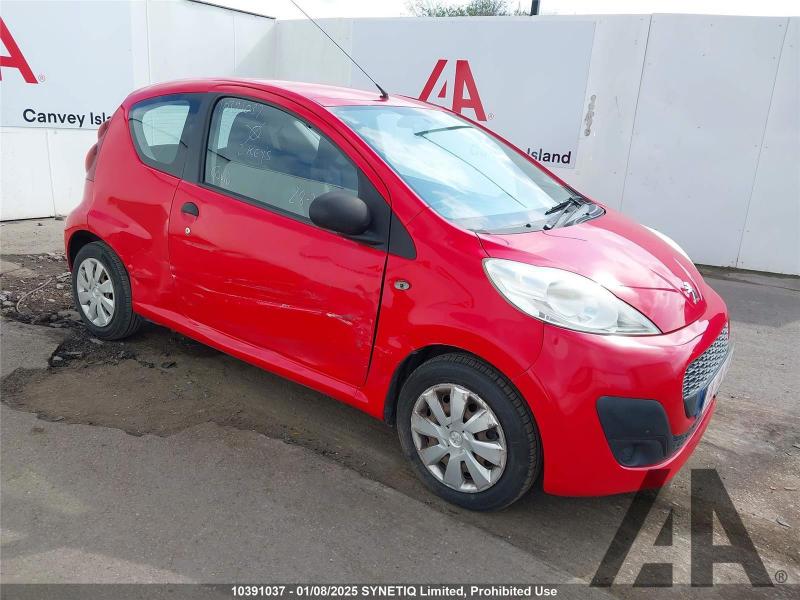 2013 PEUGEOT 107 ACCESS 998cc PETROL MANUAL 5 Speed 3 DOOR HATCHBACK