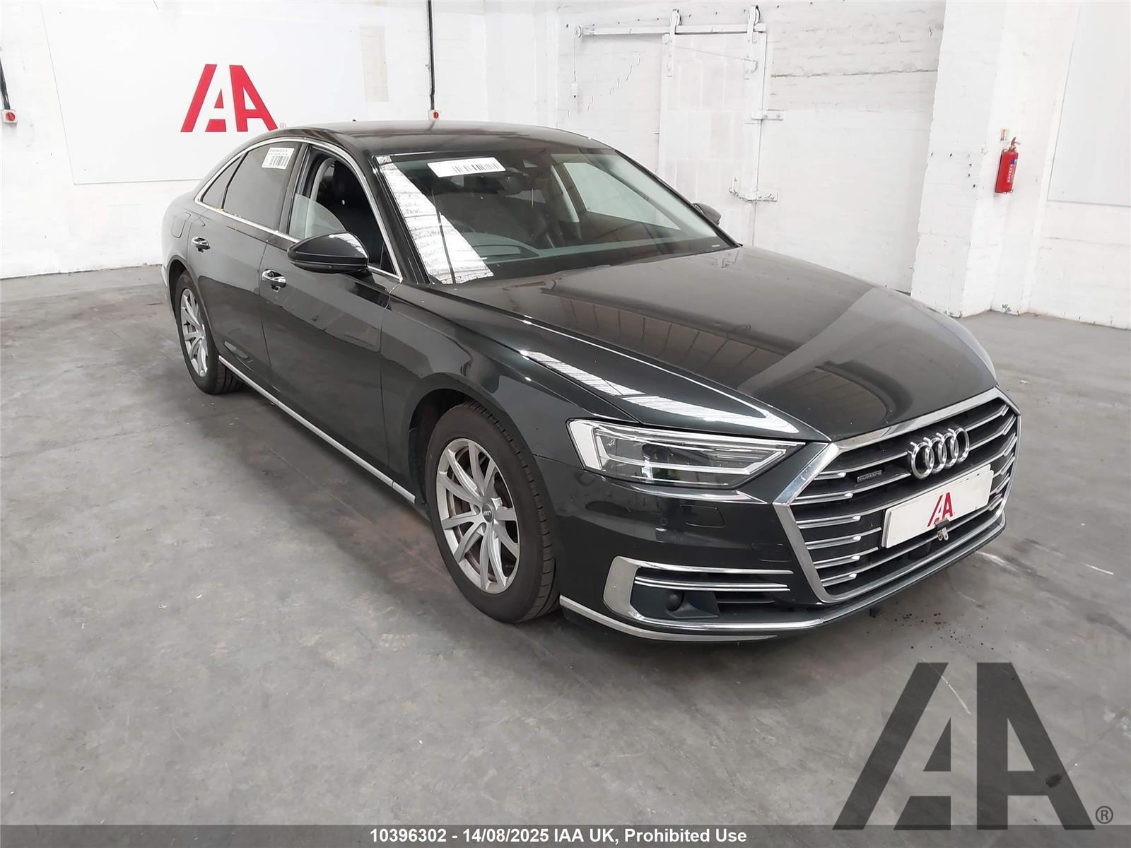 2019 AUDI A8 TDI QUATTRO 50 2967cc TURBO DIESEL AUTOMATIC 8 Speed 4 DOOR SALOON