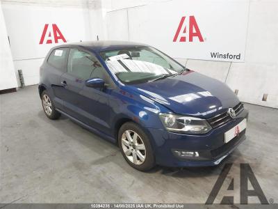 2012 VOLKSWAGEN POLO MATCH 1390cc PETROL MANUAL 5 Speed 3 DOOR HATCHBACK