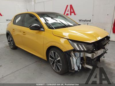 Image of 2021 PEUGEOT 208 GT ELECTRIC DIRECT DRIVE 5 DOOR HATCHBACK