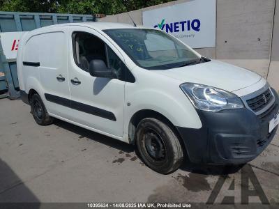 Image of 2019 PEUGEOT PARTNER BLUE HDI CRC 1560cc TURBO DIESEL MANUAL 5 Speed PANEL VAN