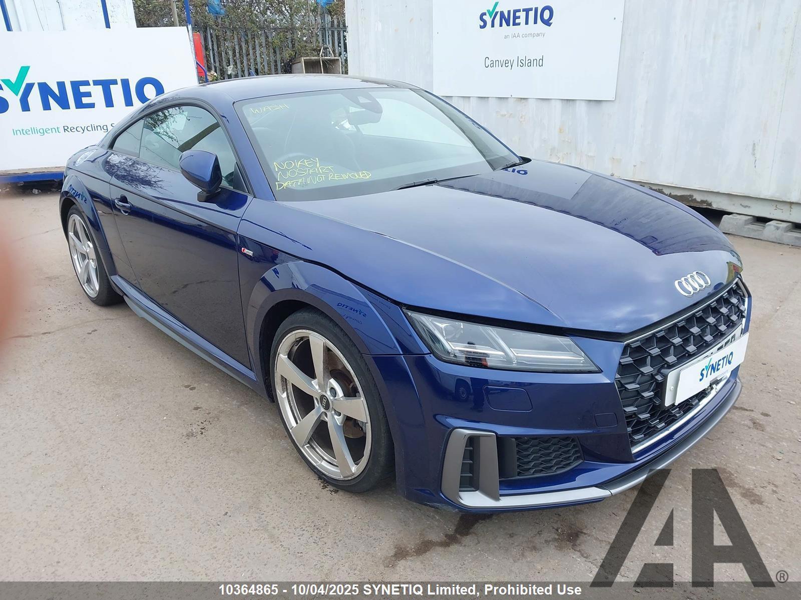 2021 AUDI TT TFSI S LINE 40 1984cc TURBO PETROL SEMI AUTO 2 DOOR COUPE