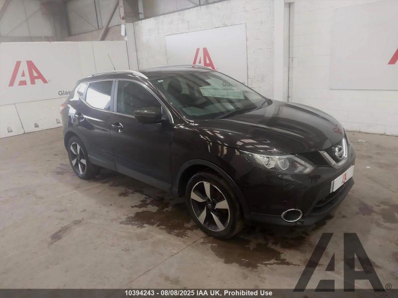 2016 NISSAN QASHQAI N-CONNECTA DCI 1461cc TURBO DIESEL MANUAL 6 Speed 5 DOOR HATCHBACK