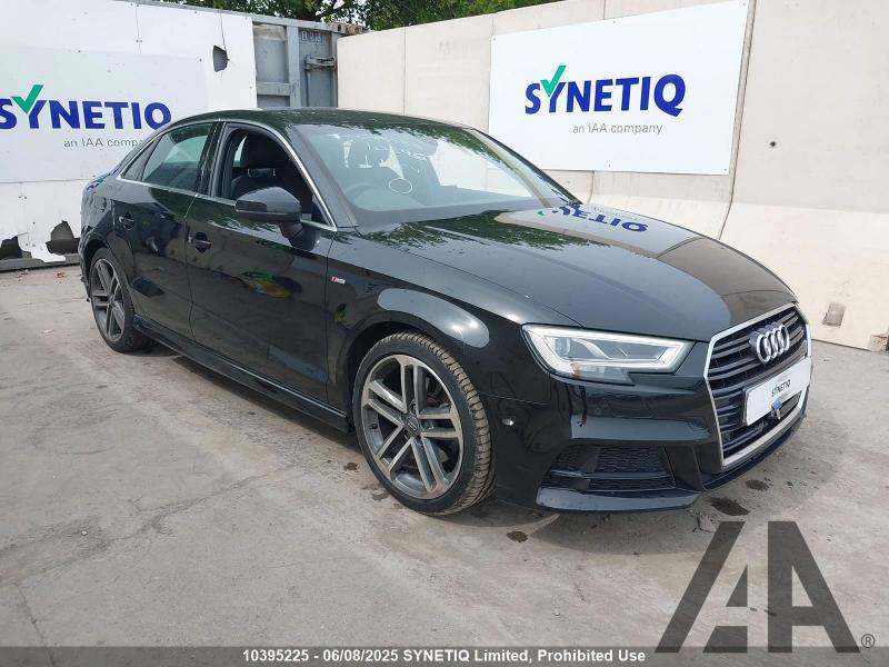 2017 AUDI A3 TFSI S LINE 1498cc TURBO PETROL SEMI AUTO 4 DOOR SALOON