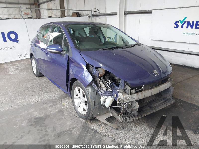 2013 PEUGEOT 208 ACTIVE 1199cc PETROL MANUAL 5 DOOR HATCHBACK