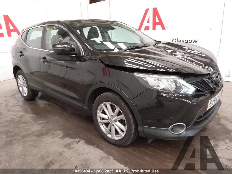 2014 NISSAN QASHQAI DCI ACENTA SMART VISION 1461cc TURBO DIESEL MANUAL 6 Speed 5 DOOR HATCHBACK
