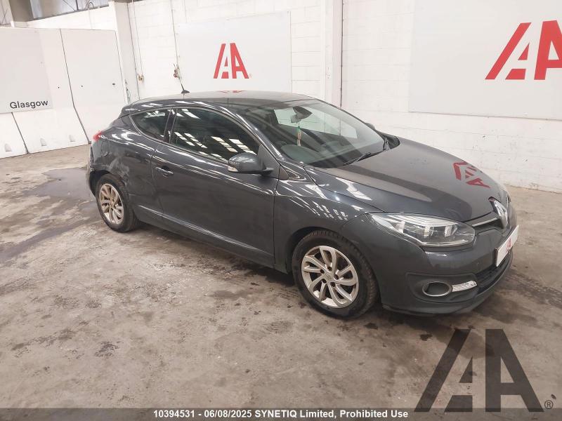 2014 RENAULT MEGANE DYNAMIQUE TOMTOM VVT 1598cc PETROL MANUAL 6 Speed 3 DOOR COUPE