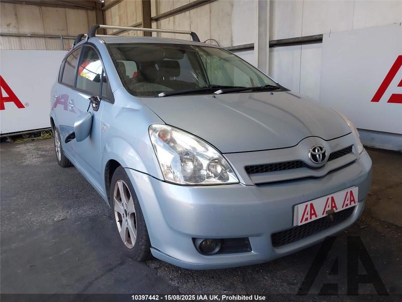 2007 TOYOTA COROLLA VERSO T3 D-4D 2231cc TURBO DIESEL MANUAL 6 Speed 5 DOOR MPV