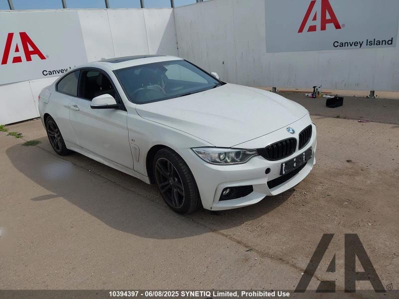2015 BMW 4 SERIES 420D M SPORT 1995cc TURBO DIESEL AUTOMATIC 2 DOOR COUPE