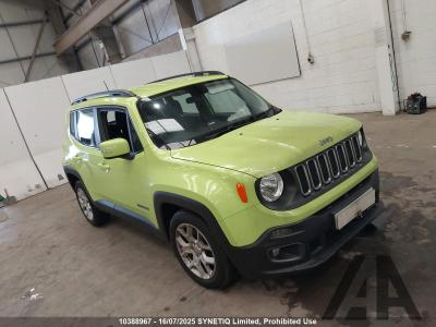 Image of 2017 JEEP RENEGADE LONGITUDE 1598cc PETROL MANUAL 5 Speed 5 DOOR ESTATE