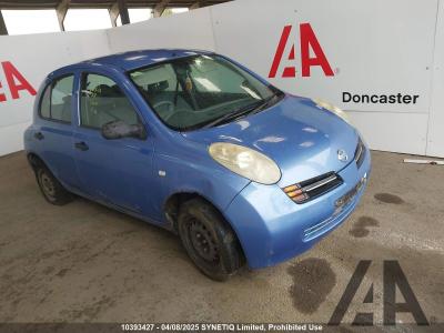 Image of 2003 NISSAN MICRA S 1240cc PETROL MANUAL 5 Speed 5 DOOR HATCHBACK