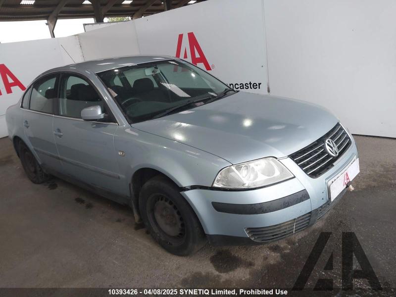 2003 VOLKSWAGEN PASSAT S 20V TURBO 1781cc TURBO PETROL MANUAL 5 Speed 4 DOOR SALOON