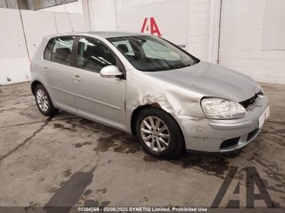Image of 2008 VOLKSWAGEN GOLF MATCH TDI DSG 1896cc TURBO DIESEL SEMI AUTO 6 Speed 5 DOOR HATCHBACK