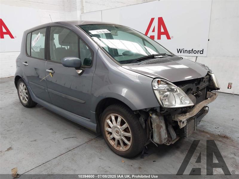 2007 RENAULT MODUS DYNAMIQUE S TCE 1149cc TURBO PETROL MANUAL 5 Speed 5 DOOR HATCHBACK