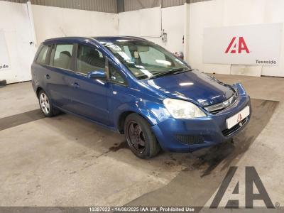 Image of 2008 VAUXHALL ZAFIRA EXCLUSIV 1598cc PETROL MANUAL 5 Speed 5 DOOR MPV