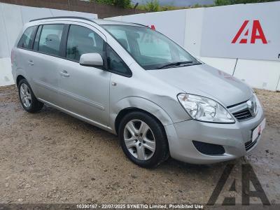 Image of 2010 VAUXHALL ZAFIRA EXCLUSIV CDTI 1910cc TURBO DIESEL MANUAL 6 Speed 5 DOOR MPV