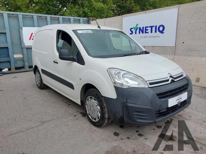 2017 CITROEN BERLINGO 625 ENTERPRISE L1 BLUEHDI 1560cc TURBO DIESEL MANUAL 5 Speed PANEL VAN