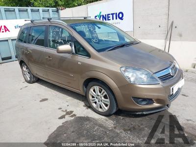 Image of 2013 VAUXHALL ZAFIRA DESIGN NAV CDTI ECOFLEX 1686cc TURBO DIESEL MANUAL 6 Speed 5 DOOR MPV