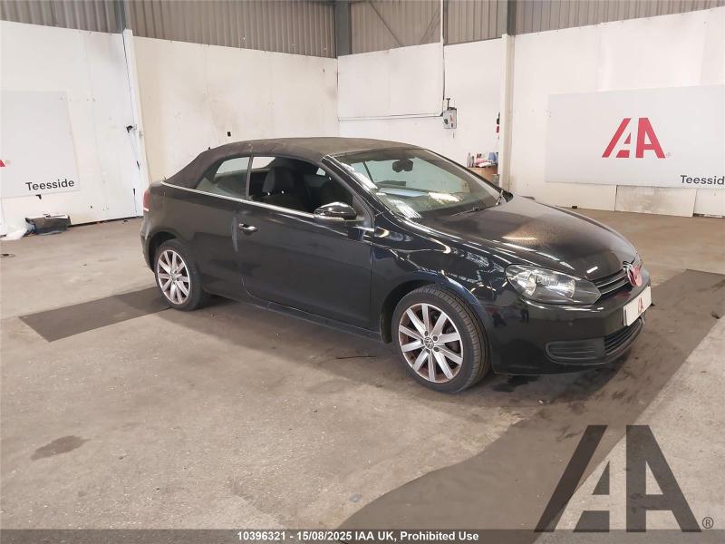 2012 VOLKSWAGEN GOLF SE TDI BLUEMOTION TECHNOLOGY 1598cc TURBO DIESEL MANUAL 5 Speed 2 DOOR CONVERTIBLE
