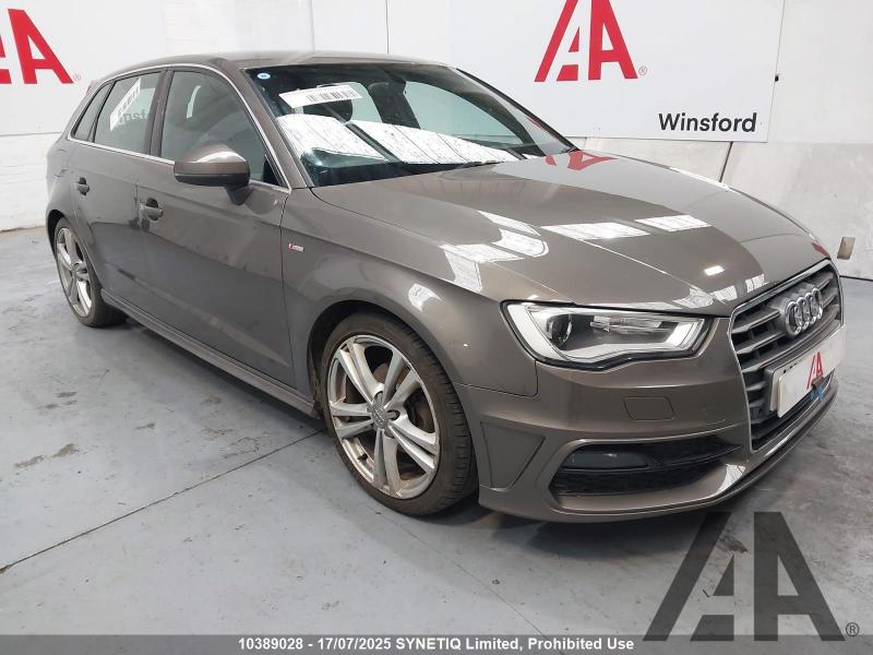 2014 AUDI A3 TDI S LINE 1968cc TURBO DIESEL MANUAL 6 Speed 5 DOOR HATCHBACK