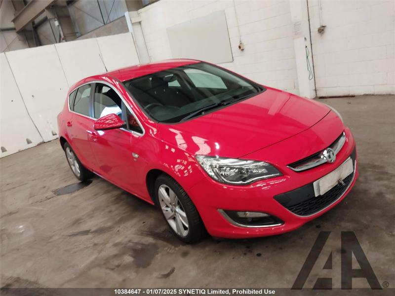2014 VAUXHALL ASTRA SRI 1598cc PETROL AUTOMATIC 6 Speed 5 DOOR HATCHBACK