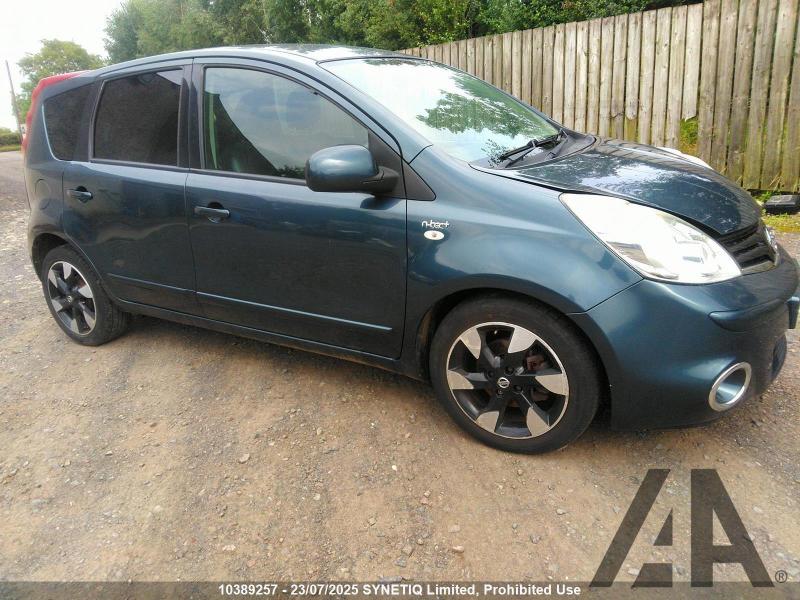 2012 NISSAN NOTE N-TEC PLUS 1598cc PETROL AUTOMATIC 4 Speed 5 DOOR MPV