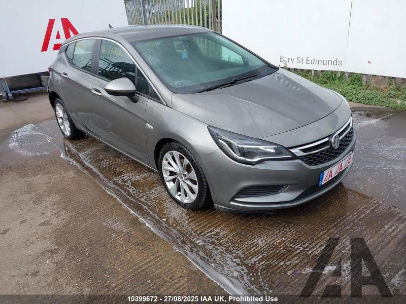 2016 VAUXHALL ASTRA TECH LINE 1399cc TURBO PETROL MANUAL 6 Speed 5 DOOR HATCHBACK