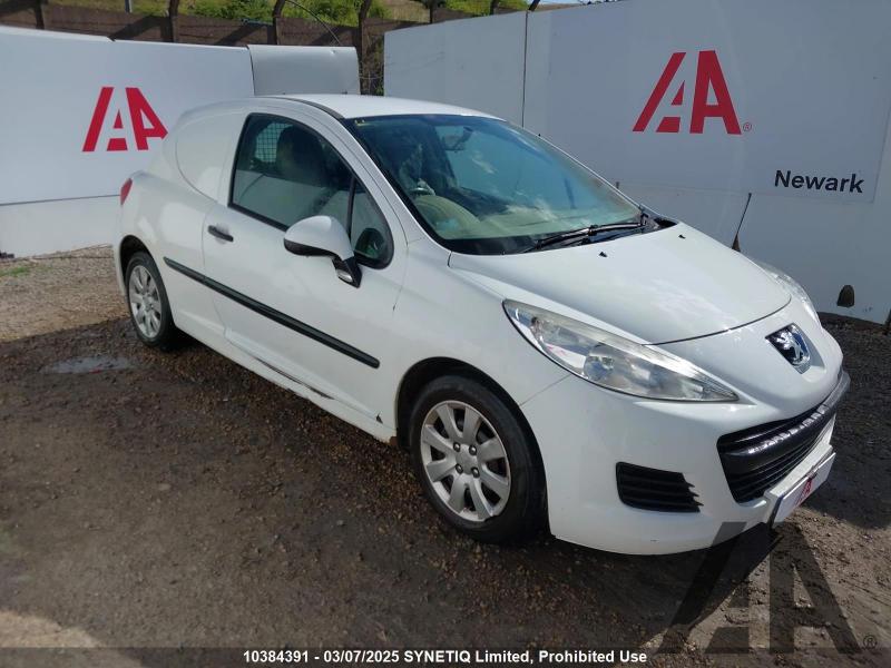 2010 PEUGEOT 207 PROFESSIONAL HDI 1398cc TURBO DIESEL MANUAL 5 Speed CAR DERIVED VAN