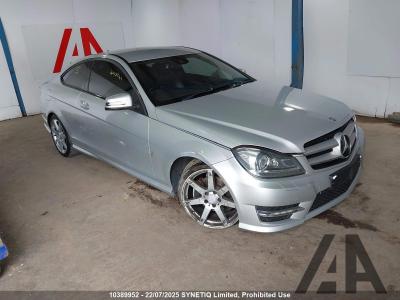 Image of 2012 MERCEDES C-CLASS C180 BLUEEFFICIENCY AMG SPORT 1595cc TURBO PETROL AUTOMATIC 2 DOOR COUPE