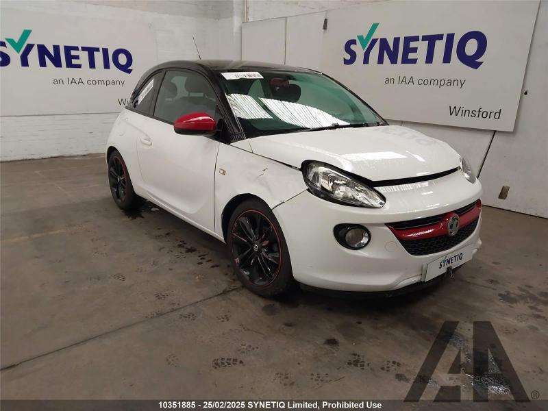 2016 VAUXHALL ADAM JAM 1229cc PETROL MANUAL 5 Speed 3 DOOR HATCHBACK