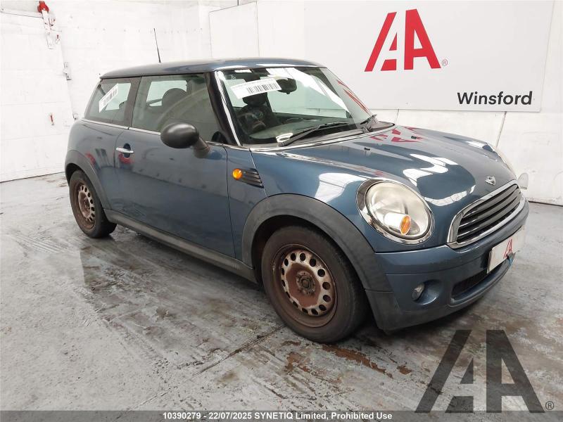 2010 MINI HATCH ONE 1598cc PETROL MANUAL 6 Speed 3 DOOR HATCHBACK
